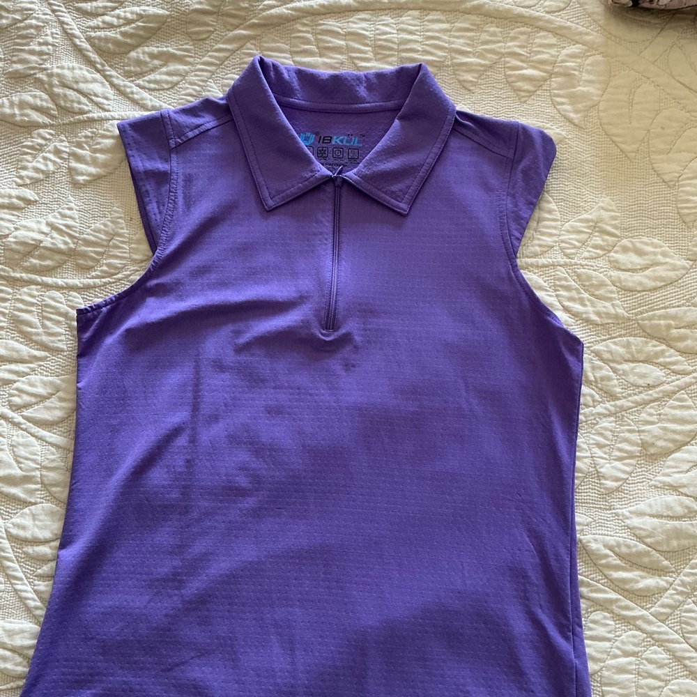 IBKUL Purple Sleeveless Tank Top